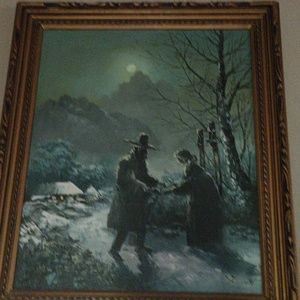 Several paintings and a bunch of other stuff to sell.